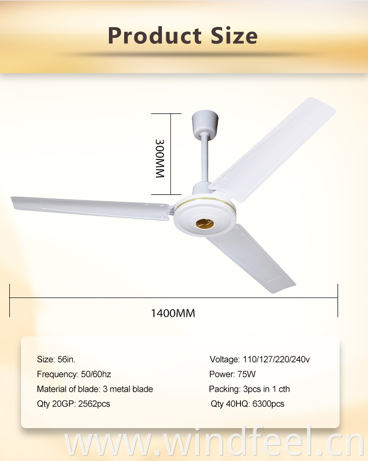 KDK hot selling white ceiling fan with copper motor